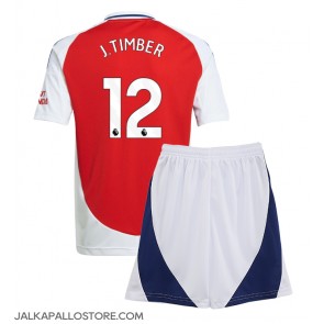 Arsenal Jurrien Timber #12 Kotipaita Lapsille 2024-25 Lyhythihainen (+ shortsit)